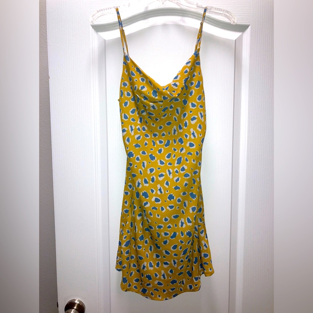 Leopard print Body slip dress.